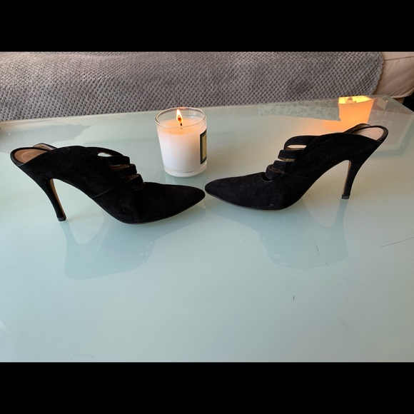 Vintage black shoes with like diamonds - Picture 5 of 10